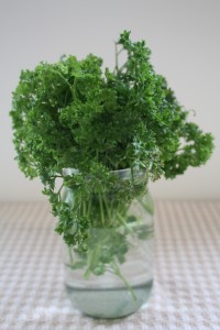 Cut parsley